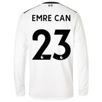 Liverpool Away Shirt 2017-18 - Long Sleeve with Emre Can 23 printing, Black