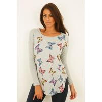 Lilly butterfly printed jumper