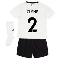 Liverpool Away Infant Kit 2017-18 with Clyne 2 printing, Black