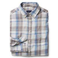 Lightweight Flannel Checked Shirt - Hamptons Blue