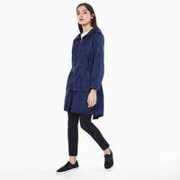 Lightweight Nylon Silk Parka - Persian Blue