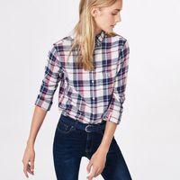 Lightweight Flannel Checked Shirt - Bright Pink