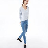 light blue denim jeans semi light blue