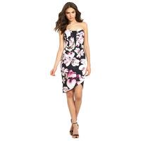 Lipsy Floral Asymmetric Bandeau Dress