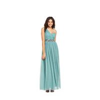 Little Mistress Grey One Shoulder Embellished Maxi Dress