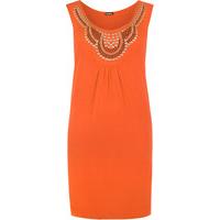 Lina Stud Detail Top - Orange