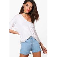 light blue 5 pocket denim shorts blue