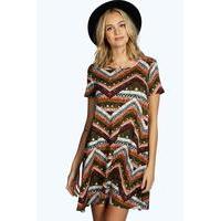 Lilly Mixed Print Swing Dress - multi