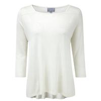 Linen Silk Trapeze Sweater (Linen White / 12)