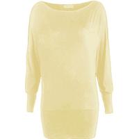 Liddy Plain Long Sleeved Batwing Top - Peach