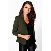 Lined Tailored Blazer - khaki