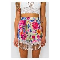 Limited Edition Floral Tassel Shorts