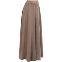 Linit Long skirt ZHDANA women\'s Skirt in brown