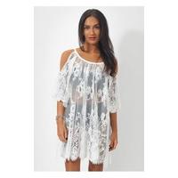 Limited Edition Lola White Lace Cover Up