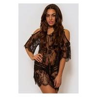 Limited Edition Lola Black Lace Cover Up