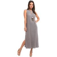 linit dress breeze womens long dress in grey