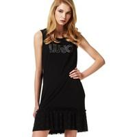 liu jo f17095j9129 dress women womens long dress in black