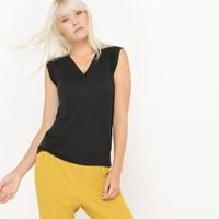 Linen V-Neck T-Shirt