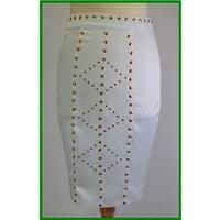 lipsy size 8 cream ivory pencil skirt