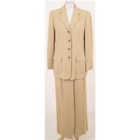 liz claiborne petite size 12 light camel trouser suit