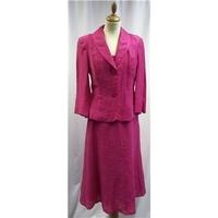 libra size 10 pink 3 piece skirt suit