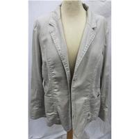 light jacket cotton traders size 18 beige casual jacket coat