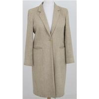 liz claiborne size 14 golden beige woven long jacket