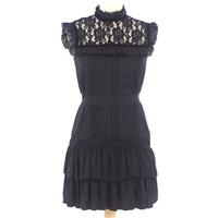 lipsy size 10 black goth style cocktail dress