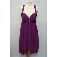 lipsy size 10 purple cocktail dress