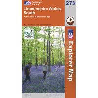 lincolnshire wolds south os explorer active map sheet number 273