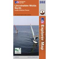 Lincolnshire Wolds North - OS Explorer Active Map Sheet Number 282
