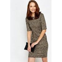 Light Brown Mock Croc Dress