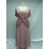 lilly rose size l pink evening dress