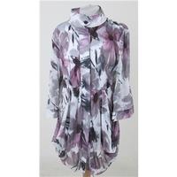 Lindi size 14 white & pink mix floral dress