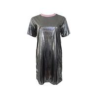 liquid silver t shirt dress size size 16