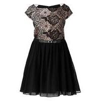 Little Mistress Embroidered Prom Dress