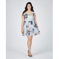 little mistress print skater dress