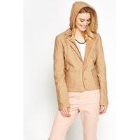 Light Brown Hooded Jacket