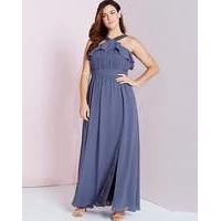 Little Mistress Maxi Dress With Ruffle