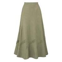 Linen-Mix Skirt 25in