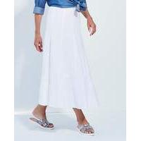 Linen-Mix Skirt 25in