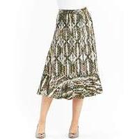 Linen Mix Flippy Skirt 32 inch