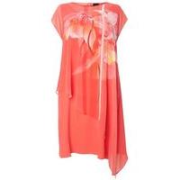 Live Unlimited Floral Print Shift Dress, Coral