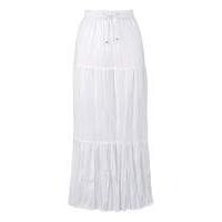 Linen Tiered Maxi Skirt