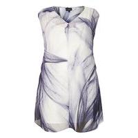Live Unlimited White Leaf Print Tunic, White