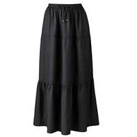 Linen Blend Skirt Length 30in