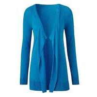 LINEN MIX WATERFALL CARDIGAN