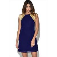 Little Mistress Embellished Shoulder Shift Dress