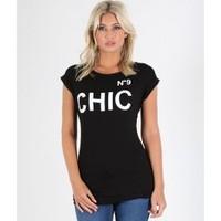 lily no 9 chic turn up sleeve t shirt