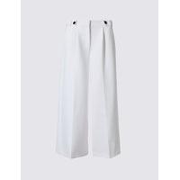 Limited Edition Button Detail Wide Leg Trousers